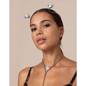 Agent Provocateur Corazon Gold Swarovski Headpiece